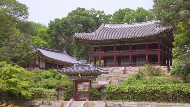 Juhamnu Pavilion(Secret Garden) of the Changdeokgung Palace. Seoul, South Korea