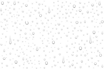 Vector realistic water drops