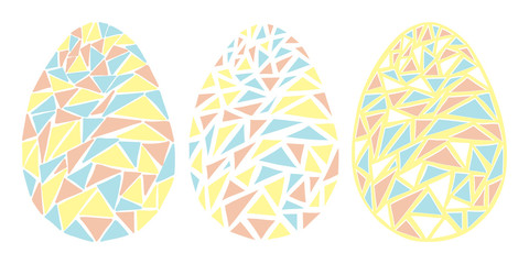 Vintage Easter eggs spring season vector isolated illustration