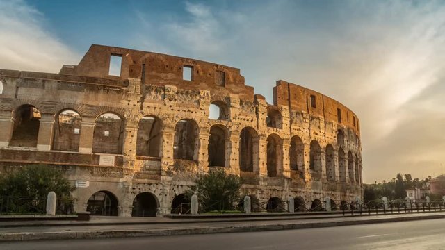 4K Time Lapse Colosseum, Rome, Italy