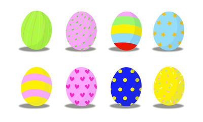 Coloful Easter Eggs.
