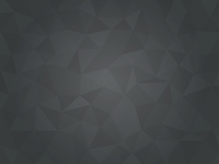 Black and gray abstract polygonal background. 