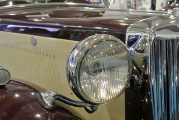 Car head light. Designed specifically to give enough vision for driver at night.    