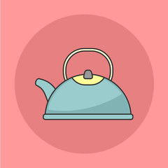 Kettle Coffee And Tea Flat Icon