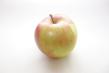 Ripe apple isolated on white background