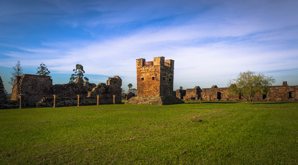 Mission of La Santissima Trinidad - June 26, 2017: Ancient Jesuit ruins of the Mission of La Santissima Trinidad, Paraguay © rpbmedia