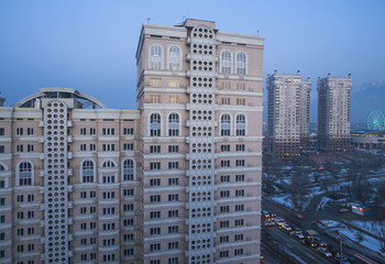 Fototapeta premium view of the city, Kazakhstan, Almaty