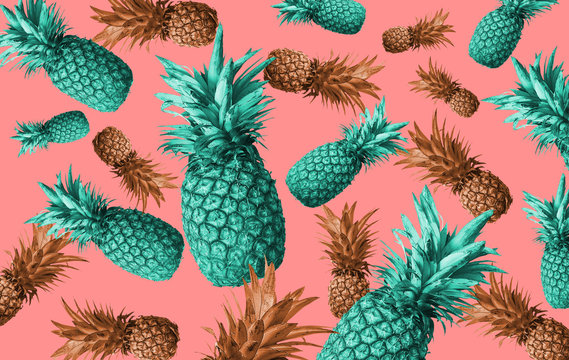 Abstract background with pineapple