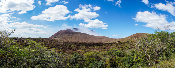 Telica stratovolcano panorama in Nicaragua.