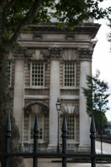 Fototapeta na wymiar Facade with windows of University of Greenwich in London