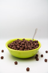 bowl of chocolate cereal