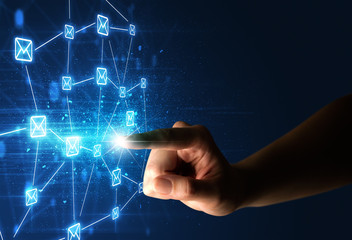 Finger touching interface