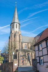 Fototapeta na wymiar St. Martinus Kirche Stadt Zons Dormagen