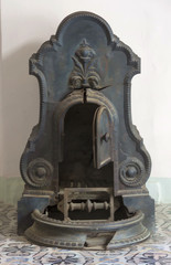 Fototapeta na wymiar Ancient wood stove, medieval period
