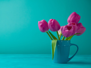 Tulip flowers bouquet