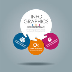 Infographic template. Vector illustration. Can be used for workflow layout, diagram, business step options, banner.