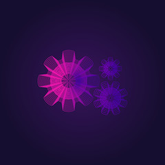 Gear wheels icon