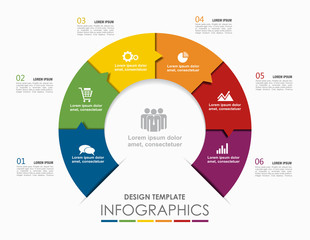 Infographic template. Vector illustration. Can be used for workflow layout, diagram, business step options, banner.