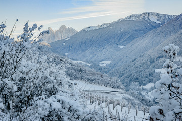 Villnoesstal im Winter