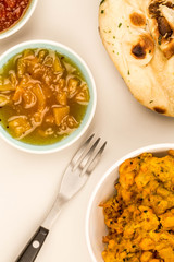 Indian Style Snack Of Fried Onion Bhajis