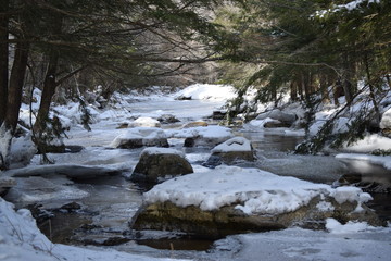 Snowy Brook in Maine