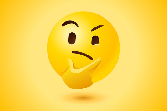 Thunk - Deformed Thinking Emoji, HD Png Download - vhv