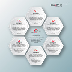 Abstract 3D Paper Infographics