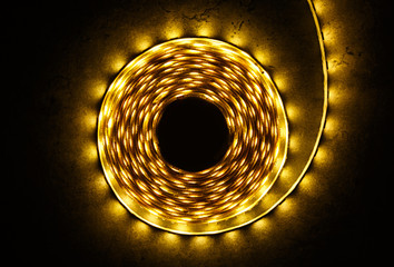 LED strip for decoration of interiors.
