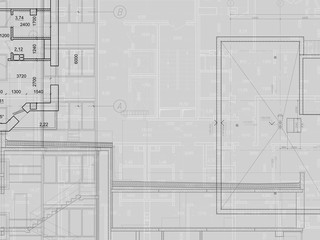 Background of architectural technical drawing