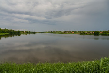The pond (dam) on the Malaya Tokmachka River