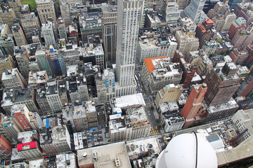 Fototapeta premium New York. USA. View on Manhattan from Empire State Buildnig.