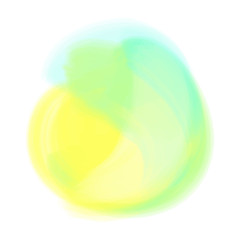 Watercolor spot. Colored aquarelle blotch on isolated background. Backdrop for design. Greeting card. Art creation. Doodle for inscriptions. Watercolour splotch. Bright blur stain. Abstract background