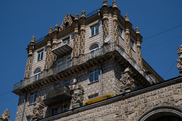 beautiful old architecture of Kiev, ukraine