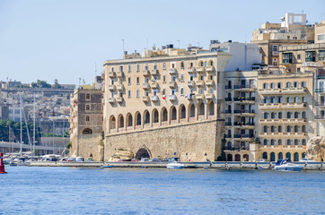 Modern part of Senglea waterfront