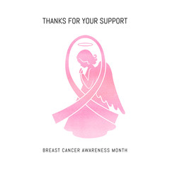 Breast cancer awareness month card