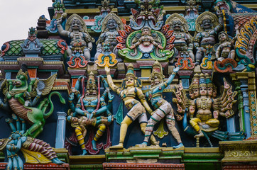 Meenakshi hindu temple in Madurai,