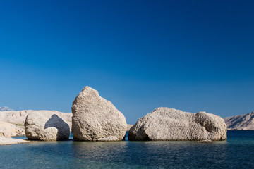 Three large rocks in the sea - 193744441