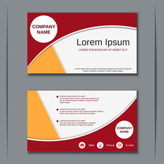 Business visiting card vector design template