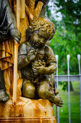 SCULPTURE OF HOGARTH FOUNTAIN AT WAVERLY PARK Thunder Bay ONTARIO CANADA