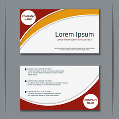 Business visiting card vector design template
