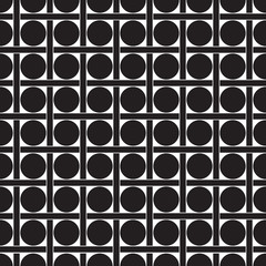 Seamless geometric dot and check weave pattern background
