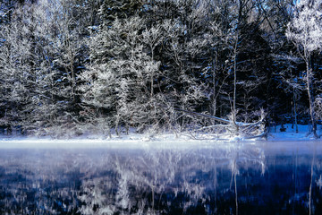 冬の屈斜路湖