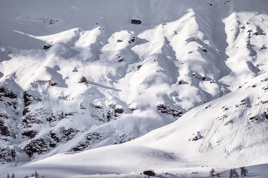 Snow in Cervinia (Aosta Valley)