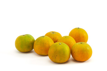 Orange on a white background