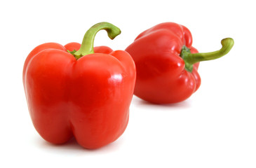 red pepper isolated on white background