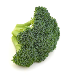 Isolated broccoli on white background