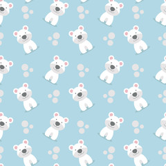 Cute Bear seamless pattern