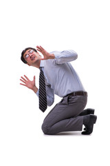 Businessman isolated on the white background