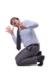Businessman isolated on the white background