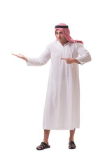 Arab businessman isolated on white background
